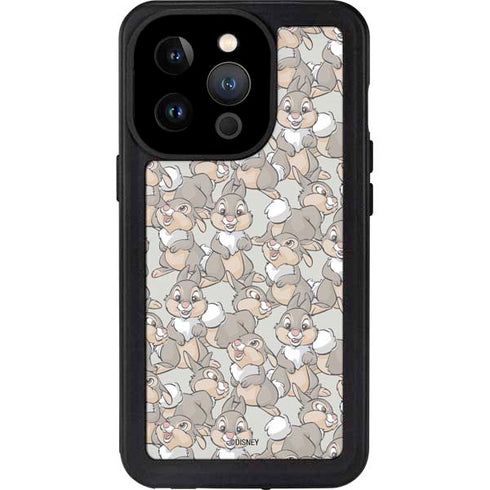 Disney Bambi Thumper Character Pattern iPhone 15 Pro Waterproof Case